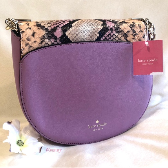 ♠️ Kate Spade ♠️ Robyn Exotic Saddle Bag - Picture 8 of 16